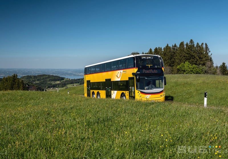 Erste Postautos aus Grossbritannien
